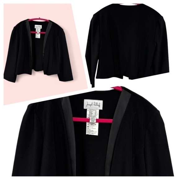 Joseph Ribkoff Black Bolero Jacket Crop jacket size US 6 - Picture 1 of 10